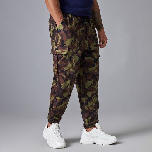 Pantalon de survêtement avec poche camouflage - SHEIN - Modalova