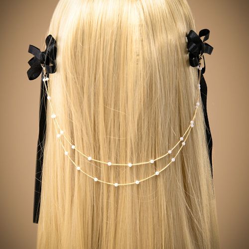 Épingle à cheveux à nœud papillon design chaîne - SHEIN - Modalova