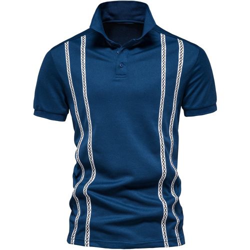 Homme Polo losange ruban - SHEIN - Modalova