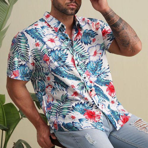 Chemise aléatoire à imprimé tropical - SHEIN - Modalova