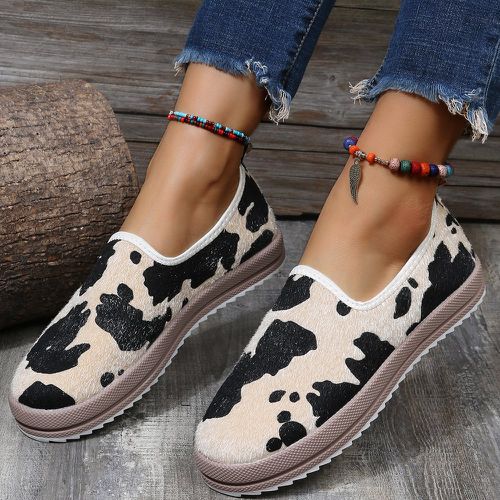 Chaussures plates minimaliste à motif de vache - SHEIN - Modalova