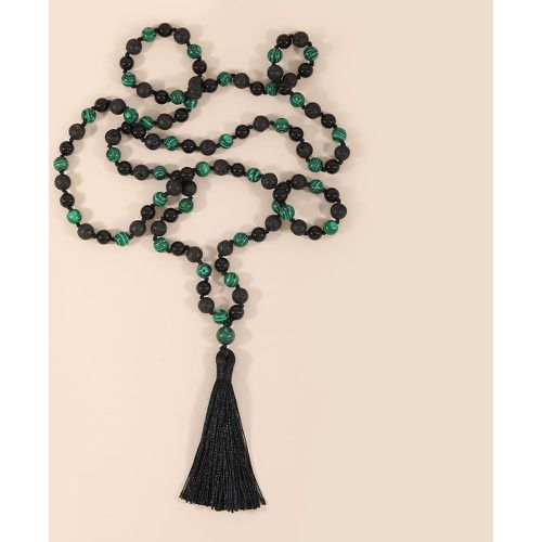 Collier avec pendentif à franges perlé - SHEIN - Modalova