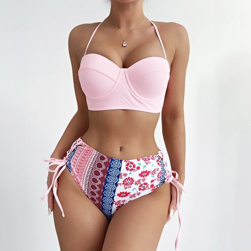 Bikini à imprimé push-up taille haute - SHEIN - Modalova