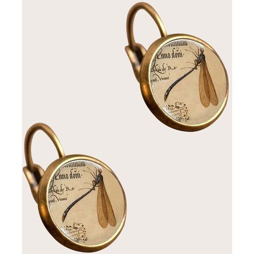 Boucles d'oreilles libellule motif rond - SHEIN - Modalova