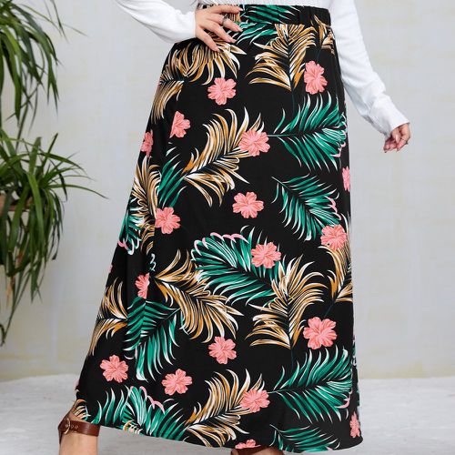 Jupe taille haute à imprimé floral long - SHEIN - Modalova