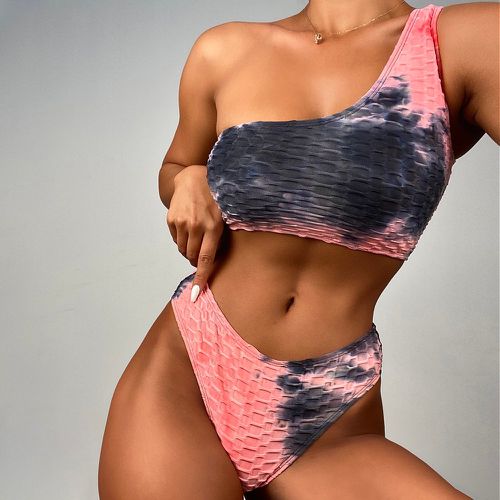 Bikini à blocs de couleurs texturé - SHEIN - Modalova