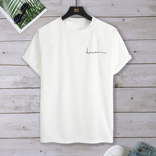 Pièce T-shirt à lettres - SHEIN - Modalova