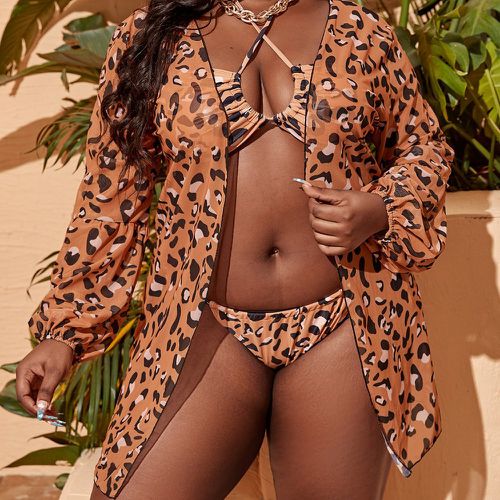 Pièces Bikini à léopard & Kimono - SHEIN - Modalova