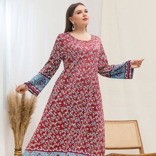 Robe t-shirt à imprimé floral - SHEIN - Modalova