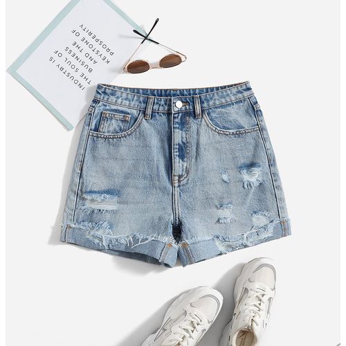 Short en jean déchiré - SHEIN - Modalova