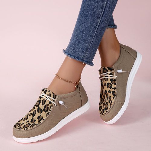 Chaussures en canevas à motif léopard - SHEIN - Modalova