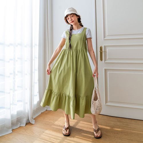 Robe tablier à volants (sans t-shirt) - SHEIN - Modalova