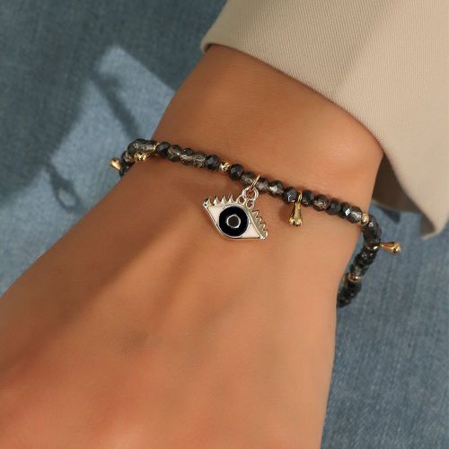 Bracelet perlé à détail yeux cristal - SHEIN - Modalova
