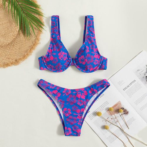 Bikini push-up fleuri - SHEIN - Modalova