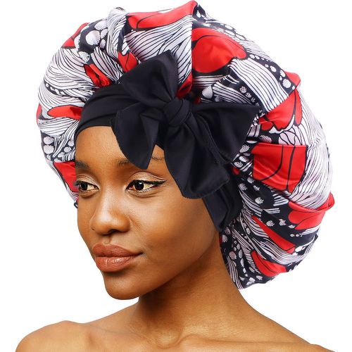 Bonnet de cheveux à imprimé floral à nœud papillon - SHEIN - Modalova