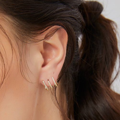Boucles d'oreilles zircone cubique multicouche - SHEIN - Modalova