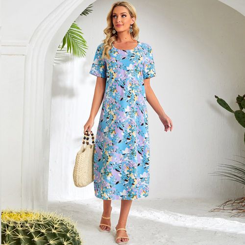 Robe tunique à imprimé floral - SHEIN - Modalova