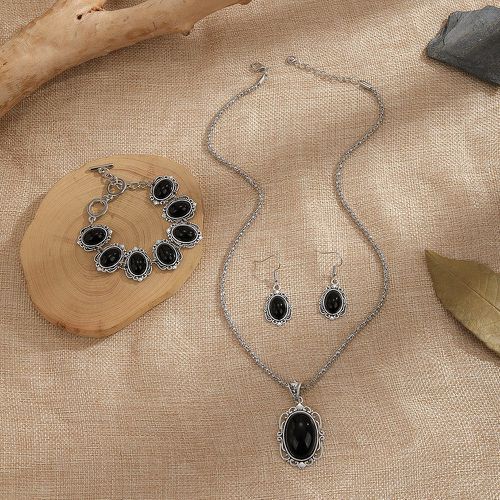 Bracelet à pierre & pendants d'oreilles & collier - SHEIN - Modalova