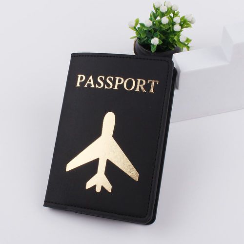 Étui à passeport lettre & avion - SHEIN - Modalova