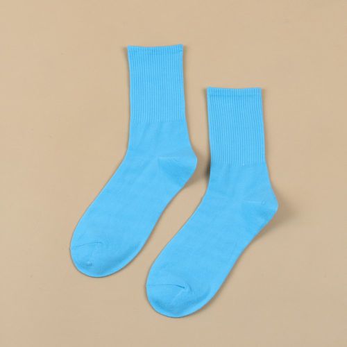 Chaussettes unicolore côtelé - SHEIN - Modalova