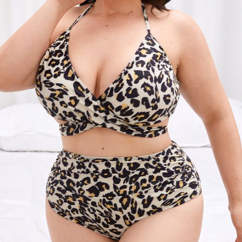 Bas de bikini à léopard taille haute - SHEIN - Modalova
