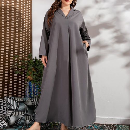 Robe tunique avec poche cachée col à revers - SHEIN - Modalova