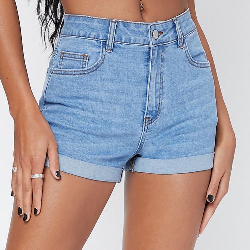 Short en jean zippé - SHEIN - Modalova