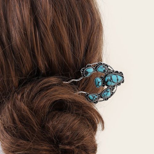 Épingle à cheveux à détail turquoise - SHEIN - Modalova