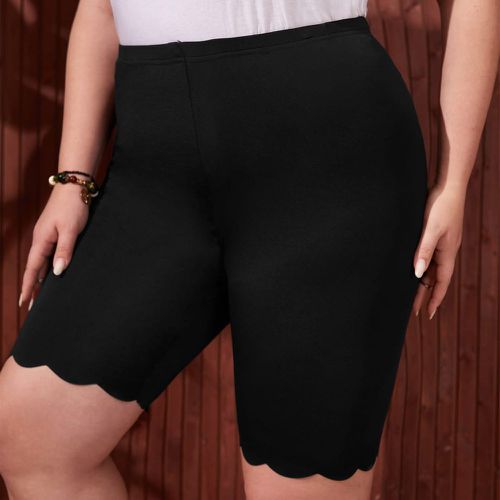 Short cycliste taille haute festonné - SHEIN - Modalova