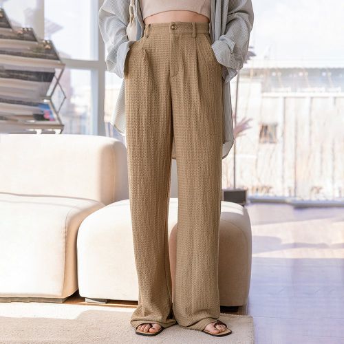 Pantalon à plis à poches texturé - SHEIN - Modalova