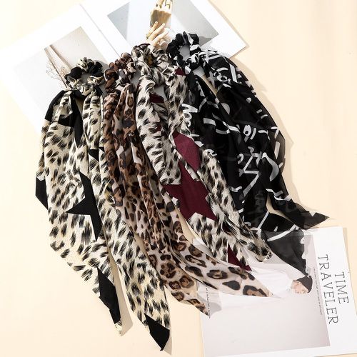 Pièces Élastique avec foulard pour cheveux léopard - SHEIN - Modalova