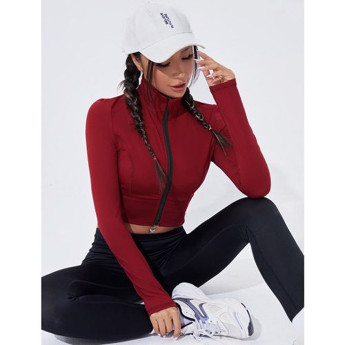 Veste de sport zippé court - SHEIN - Modalova