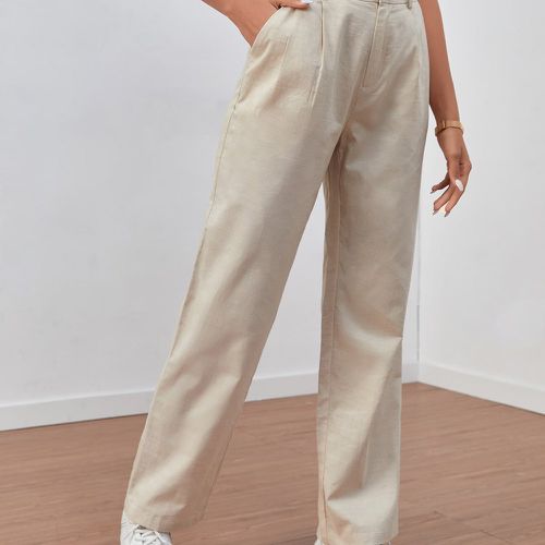 Pantalon droit à poches - SHEIN - Modalova