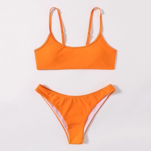 Bikini unicolore - SHEIN - Modalova