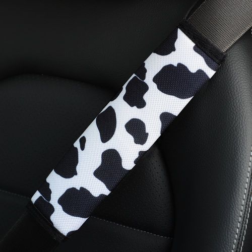 Pièce à imprimé vache siège de voiture Ceinture Tampon - SHEIN - Modalova