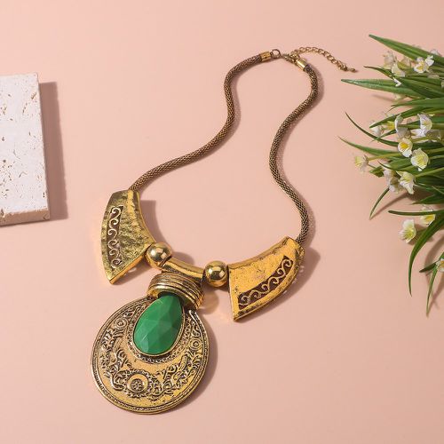 Collier ajouré à détail géométrique vintage - SHEIN - Modalova