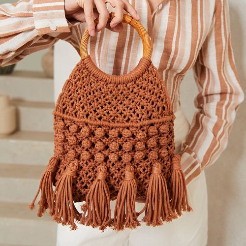 Sac crochet anneau à franges - SHEIN - Modalova