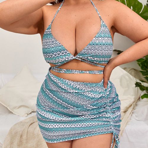 Bikini à imprimé & Jupe de plage - SHEIN - Modalova