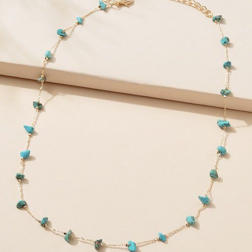 Collier turquoise à perles - SHEIN - Modalova
