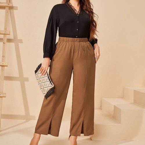 Pantalon ample fendu - SHEIN - Modalova