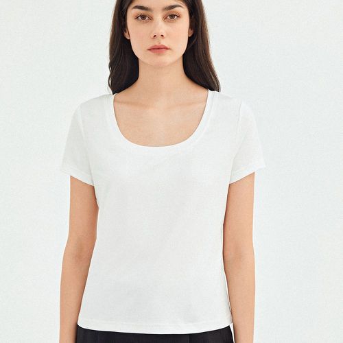 T-shirt en polyester recyclé basique - SHEIN - Modalova