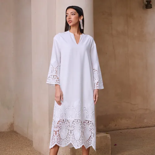 Robe arabe avec dentelle tunique - SHEIN - Modalova