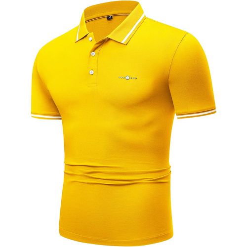 Homme Polo avec ourlet contrastant - SHEIN - Modalova