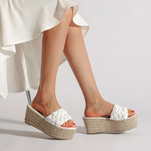 Sandales compensées à détail tressé - SHEIN - Modalova