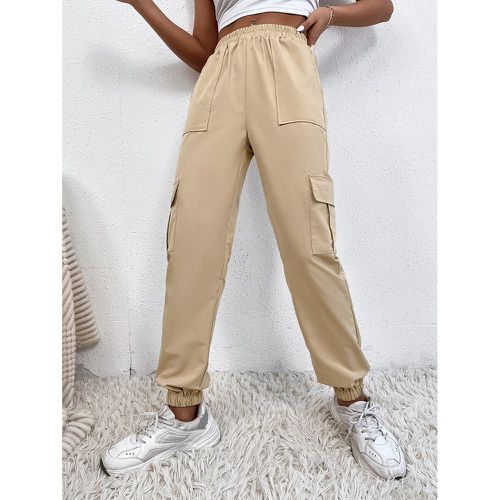 Pantalon cargo poche à rabat - SHEIN - Modalova