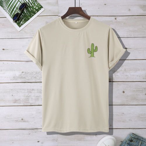 Homme T-shirt à imprimé cactus - SHEIN - Modalova