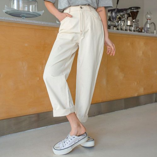 Pantalon taille haute à poches - SHEIN - Modalova