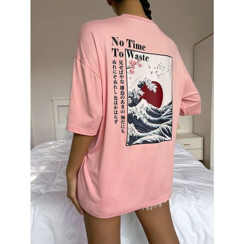 T-shirt japonais graphique - SHEIN - Modalova