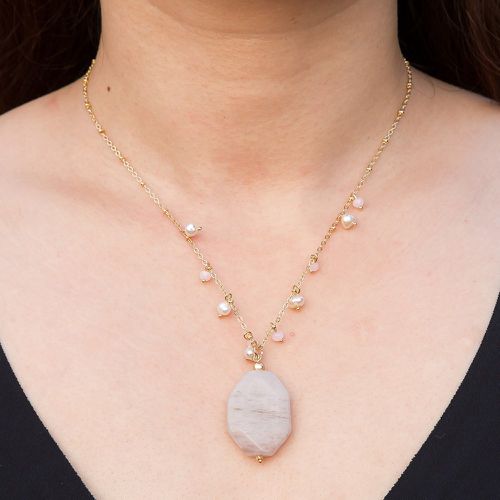 Collier à pendentif à fausse perle pierre - SHEIN - Modalova