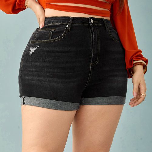 Short en jean taille haute - SHEIN - Modalova